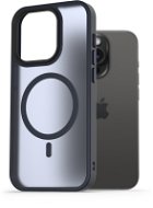 AlzaGuard Matte Case Compatible with MagSafe iPhone 15 Pro készülékhez, sötétkék - Telefon tok