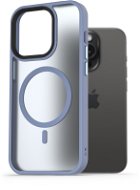 AlzaGuard Matte Case Compatible with MagSafe iPhone 15 Pro készülékhez, világoskék - Telefon tok
