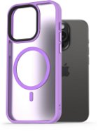 AlzaGuard Matte Case iPhone 15 Pro MagSafe világoslila tok - Telefon tok
