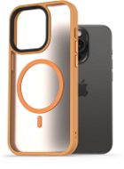 AlzaGuard Matte Case Compatible with MagSafe iPhone 15 Pro készülékhez, sárga - Telefon tok