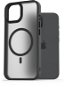 AlzaGuard Matte Case Compatible with MagSafe iPhone 15 készülékhez, fekete - Telefon tok