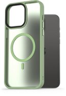 AlzaGuard Matte Case iPhone 15 Pro Max MagSafe zöld tok - Telefon tok