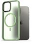 Handyhülle AlzaGuard Matte Case Compatible with MagSafe für iPhone 12 / 12 Pro grün - Kryt na mobil