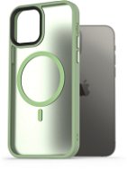 AlzaGuard Matte Case Compatible with MagSafe iPhone 12/12 Pro készülékhez, zöld - Telefon tok