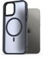 Telefon tok AlzaGuard Matte Case Compatible with MagSafe iPhone 12 / 12 Pro készülékhez, sötétkék - Kryt na mobil