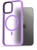 AlzaGuard Matte Case iPhone 12/12 Pro MagSafe világoslila tok - Telefon tok
