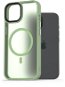 AlzaGuard Matte Case Compatible with MagSafe iPhone 15 készülékhez, zöld - Telefon tok