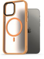 AlzaGuard Matte Case Compatible with MagSafe iPhone 12/12 Pro készülékhez, sárga - Telefon tok
