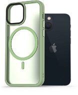 Phone Cover AlzaGuard Matte Case Compatible with MagSafe for iPhone 13 Mini green - Kryt na mobil