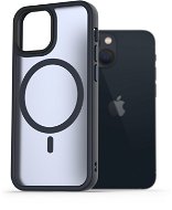 Telefon tok AlzaGuard Matte Case iPhone 13 Mini MagSafe sötétkék tok - Kryt na mobil