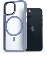 Telefon tok AlzaGuard Matte Case iPhone 13 Mini MagSafe világoskék tok - Kryt na mobil