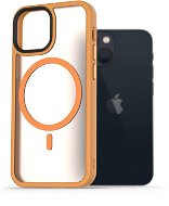 Telefon tok AlzaGuard Matte Case Compatible with MagSafe iPhone 13 Mini készülékhez, sárga - Kryt na mobil