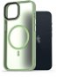 Telefon tok AlzaGuard Matte Case iPhone 13 MagSafe zöld tok - Kryt na mobil