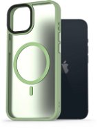 Telefon tok AlzaGuard Matte Case Compatible with MagSafe iPhone 13 készülékhez, zöld - Kryt na mobil