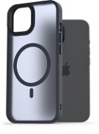 Telefon tok AlzaGuard Matte Case Compatible with MagSafe iPhone 15 készülékhez, sötétkék - Kryt na mobil