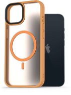Telefon tok AlzaGuard Matte Case Compatible with MagSafe iPhone 13 készülékhez, sárga - Kryt na mobil