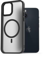 AlzaGuard Matte Case Compatible with MagSafe iPhone 14 készülékhez, fekete - Telefon tok