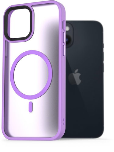 AlzaGuard Matte Case Compatible with MagSafe für iPhone 14 hellviolett - Handyhülle - Hauptbild
