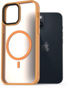 AlzaGuard Matte Case Compatible with MagSafe iPhone 14 készülékhez, sárga - Telefon tok