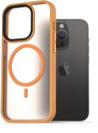 AlzaGuard Matte Case iPhone 14 Pro MagSafe sárga tok - Telefon tok