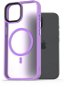 Telefon tok AlzaGuard Matte Case iPhone 15 MagSafe világoslila tok - Kryt na mobil