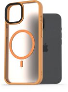 AlzaGuard Matte Case Compatible with MagSafe iPhone 15 készülékhez, sárga - Telefon tok