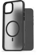 AlzaGuard Matte Case Compatible with MagSafe iPhone 15 Plus készülékhez, fekete - Telefon tok