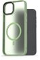 AlzaGuard Matte Case Compatible with MagSafe iPhone 15 Plus készülékhez, zöld - Telefon tok