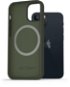 AlzaGuard Silicone Case Compatible with Magsafe for iPhone 13 Mini Green - Phone Cover