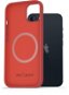 AlzaGuard Silicone Case Compatible with Magsafe for iPhone 13 Red - Phone Cover