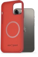 AlzaGuard Silicone Case Compatible with Magsafe for iPhone 13 Pro Max Red - Phone Cover