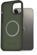 AlzaGuard Magnetic Silicone iPhone 13 Pro Max zöld tok - Telefon tok