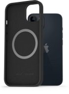 AlzaGuard Silicone Case Compatible with Magsafe iPhone 14 fekete mágneses szilikon tok - Telefon tok