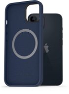 AlzaGuard Silicone Case Compatible with Magsafe iPhone 14 kék mágneses szilikon tok - Telefon tok