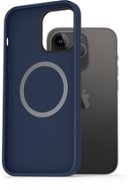 AlzaGuard Silicone Case Compatible with Magsafe iPhone 14 Pro Max kék mágneses szilikon tok - Telefon tok