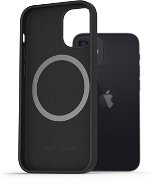 AlzaGuard Silicone Case Compatible with Magsafe for iPhone 12 Mini  Black - Phone Cover