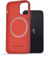 AlzaGuard Magnetic Silicon Case pro iPhone 12 Mini červené - Kryt na mobil