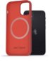 AlzaGuard Magnetic Silicone iPhone 12 Mini piros tok - Telefon tok