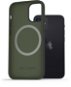 AlzaGuard Silicone Case Compatible with Magsafe iPhone 12 Mini zöld tok - Telefon tok