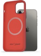 AlzaGuard Silicone Case Compatible with Magsafe pre iPhone 12 / 12 Pro červené - Kryt na mobil