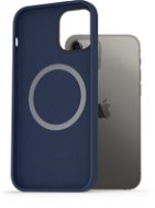 AlzaGuard Silicone Case Compatible with Magsafe iPhone 12 / 12 Pro kék tok - Telefon tok