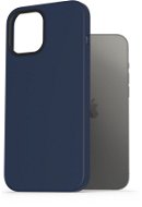 AlzaGuard Magnetic Silicone iPhone 12 Pro Max kék tok - Telefon tok
