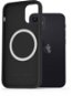 Handyhülle AlzaGuard Silikonhülle kompatibel mit Magsafe iPhone 12 Mini schwarz - Kryt na mobil