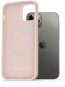 AlzaGuard Silicone Case Compatible with Magsafe iPhone 12/12 Pro rózsaszín tok - Telefon tok