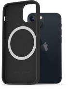 AlzaGuard Silikonhülle kompatibel mit Magsafe iPhone 13 Mini schwarz - Handyhülle