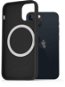 Handyhülle AlzaGuard Silikonhülle kompatibel mit Magsafe iPhone 13 Mini schwarz - Kryt na mobil