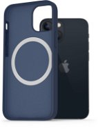 Handyhülle AlzaGuard Silikonhülle kompatibel mit Magsafe iPhone 13 Mini Blau - Kryt na mobil