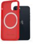 AlzaGuard Silicone Case Compatible with Magsafe iPhone 13 red - Phone Cover