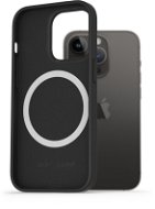 AlzaGuard Silikonhülle kompatibel mit Magsafe iPhone 14 Pro schwarz - Handyhülle