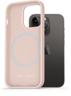 AlzaGuard Silicone Case Compatible with Magsafe iPhone 14 Pro rózsaszín tok - Telefon tok